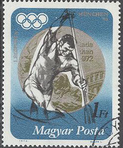 Ungern – M 2849 A OS i München 1972 Medaljörer, märke