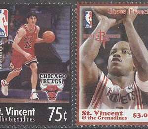 St. Vincent – M 6143-6144 Sport – Basketspelare i NBA bla Kirk Hinrich, serie 2 kpl **