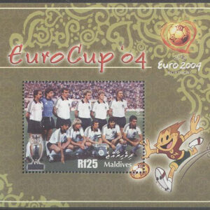 Maldiverna – M BL 586 EM i Fotboll i Portugal 2004 – Tyskland 1980, Block **