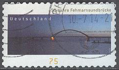Tyskland – M 3003 Fehmarnsundbron 50 år, 1 kpl