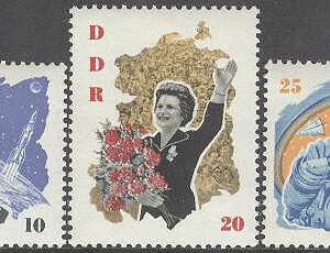 DDR – M  993-994, 996 Besök av Kosmonauter i DDR, bl.a. Tereschkowa,  3 ol **