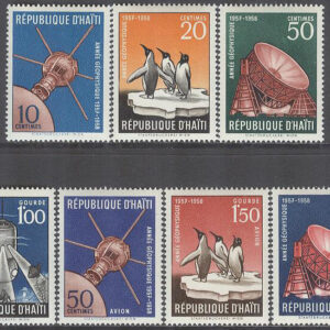 Haiti – M  493-499 Internationella Geofysiska året 1957/1958, serie 7 kpl **