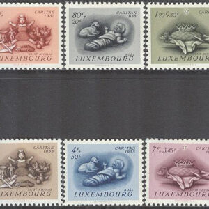 Luxemburg – M  541-546 Caritas 1955 – Seder bla Julafton, serie 6 kpl **