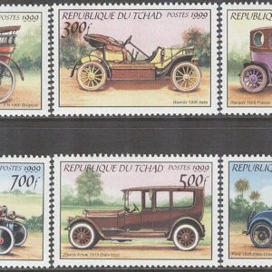 Tchad – M 2008-2013 Gamla Bilar bla Pierce-Arrow 1919, 6 kpl **