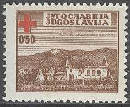 Jugoslavien – M Zw    5 Tvångstilläggsmärke. Röda Korset 1947, 1 kpl **