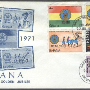 Ghana – Brev – 1971-07-22 – Scouting i Ghana 50 år, serie 5 kpl