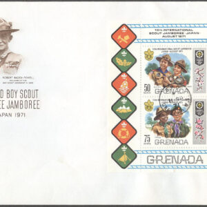 Grenada – FDC 1971-09-11 – 13:e Världsscoutträffen i Japan, Block