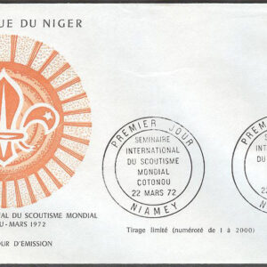 Niger – FDC 1972-03-22 – Scouting – Internat. Seminarium, 1 kpl