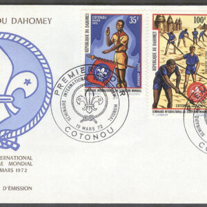 Dahomey – FDC 1972-03-19 – Scouting – Internat. Seminarium, serie 3 kpl