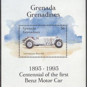 Grenada Grenadines – M BL 295 Gamla Bilar – Benz SSK 1929, Block **