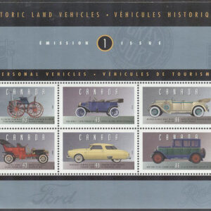 Kanada – M BL  10 Historiska Fordon I – Bilar bla Studebaker, Block **