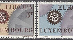 Luxemburg – M  748-749 Europa CEPT 1967, 2 kpl **