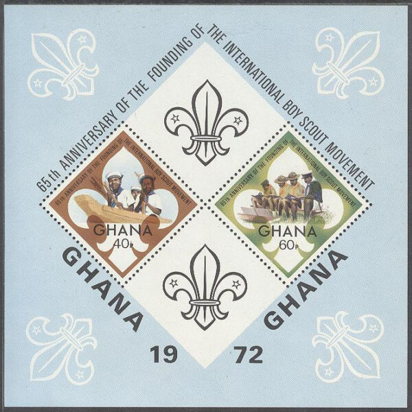Ghana - M BL  47 Scouting 65 år, Block **