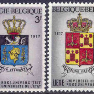Belgien – M 1489-1490 Universiteten i Gent och Lüttich 150 år, 2 kpl **