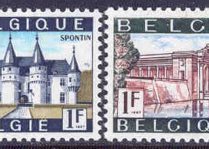 Belgien – M 1480-1481 Sevärdheter, 2 kpl **