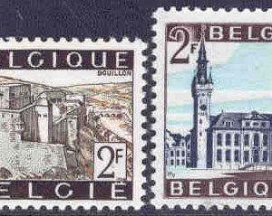 Belgien – M 1454-1455 Sevärdheter, 2 kpl **