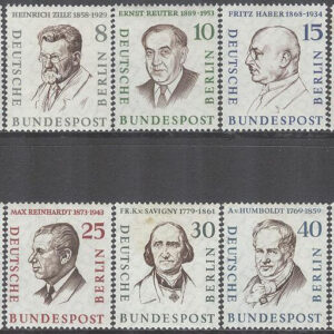 Berlin – M  163-172 Berömdheter bla T Mommsen – Nobelpristagare, 10 kpl **