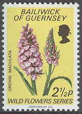 Guernsey – M   68 Vildväxande blommor – Orkidéer, märke **