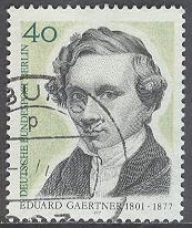 Berlin – M  542 Eduard Gaertner död i 100 år – Arkitekturmålare, 1 kpl