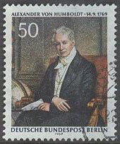 Berlin – M  346 Alexander Freiherr von Humboldt 200 år -Naturforskare, 1 kpl