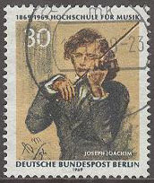 Berlin – M  347 Musikögskolan i Berlin 100 år – J Joachim, kompositör, 1 kpl stpl