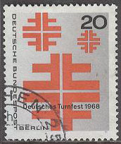 Berlin – M  321 Tysk Gymnastikfest 1968, 1 kpl