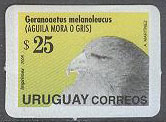 Uruguay – M 2274 IV Fåglar – Svartbröstad vråkörn – Ny Posttjänst, märke **