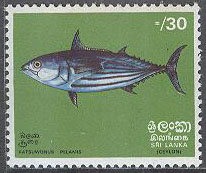 Sri Lanka – M  430 Inhemska Fiskar – Bonit, märke **