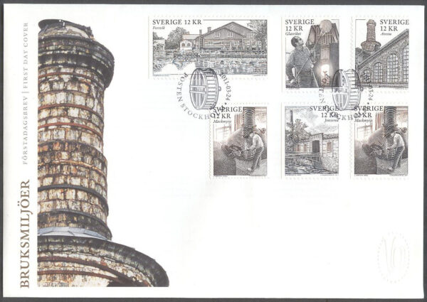Sverige - FDC 2011-03-24 - Bruksmiljöer, serie 6 kpl