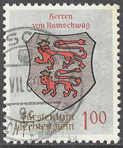 Liechtenstein – M  453 Vapen II – Herren von Ramschwag, märke