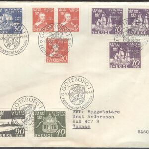 Sverige – FDC 1944-10-13 – Svenska Flottan, 9 kpl Adressat