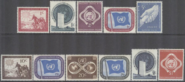 FN New York - M    1-11 x FN Symboler & Emblem, serie 11 kpl **