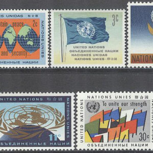 FN New York – M   99-100, 102-106 FN Emblem – Flaggor – Fredsduva, 7 olika **