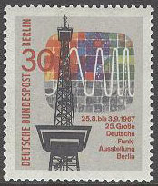 Berlin – M  309 Tysk Teleutställning 1967, 1 kpl **