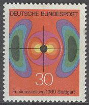 Tyskland – M  599 Internationell Teleutställning 1969, 1 kpl **