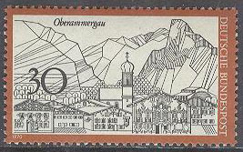 Tyskland – M  622 Vy över staden Oberammergau, 1 kpl **