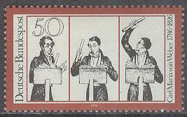 Tyskland – M  894 Carl Maria von Weber (1786-1826), Kompositör