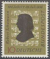 Tyskland – M  234 Robert Schumann (1810-1856), kompositör, 1 kpl **