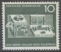 Tyskland – M  373 Telefonen av Philipp Reis 100 år, 1 kpl **
