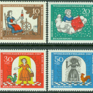 Tyskland – M  538-541 Sagor av Bröderna Grimm IX, 4 kpl **