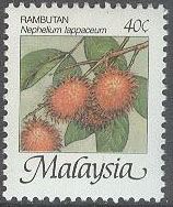 Malaysia – M  330 IXA Frukter – Rambutan, märke **