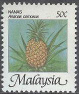 Malaysia – M  331 IXA Frukter – Ananas, 50 C **