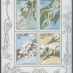 Malawi – M BL  72 Blommor – Orkidéer, Block **