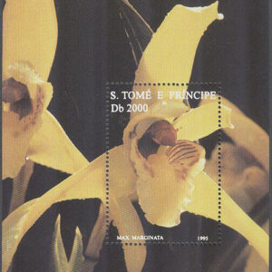 S. Tomé E Principe – M BL 322 Blommor – Orkidéer, Block **