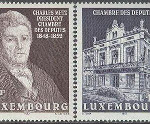 Luxemburg – M 1183-1184 Parlamentskammaren – Charles Metz, serie 2 kpl **
