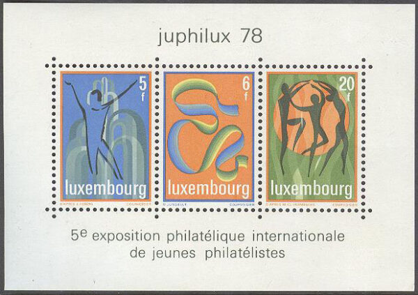 Luxemburg - M BL  12 Frimärksutställningen JUPHILUX 78, block **