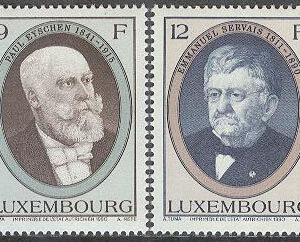 Luxemburg – M 1245-1246 Statsmänn i Luxemburg bla Paul Eyschen, serie 2 kpl **