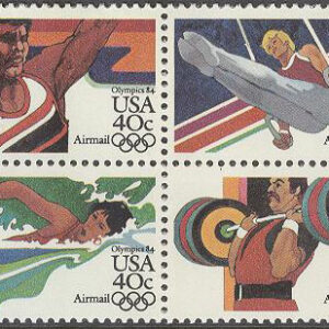 USA – M 1622-1625 A OS i Los Angeles 1984 I, 4-block kpl **
