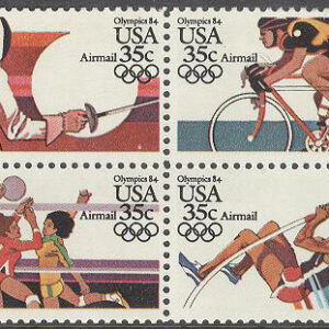USA – M 1665-1668 OS i Los Angeles 1984 IV, 4-block kpl **