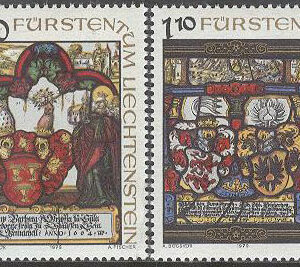 Liechtenstein – M  732-733 Liechtensteins Landsmuseum, serie 2 olika **